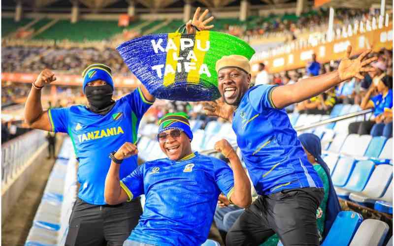 Stadium crowd during AFCON match day